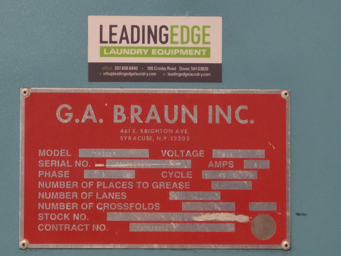 GA Braun Alpha 1200 Feeder 3 Station