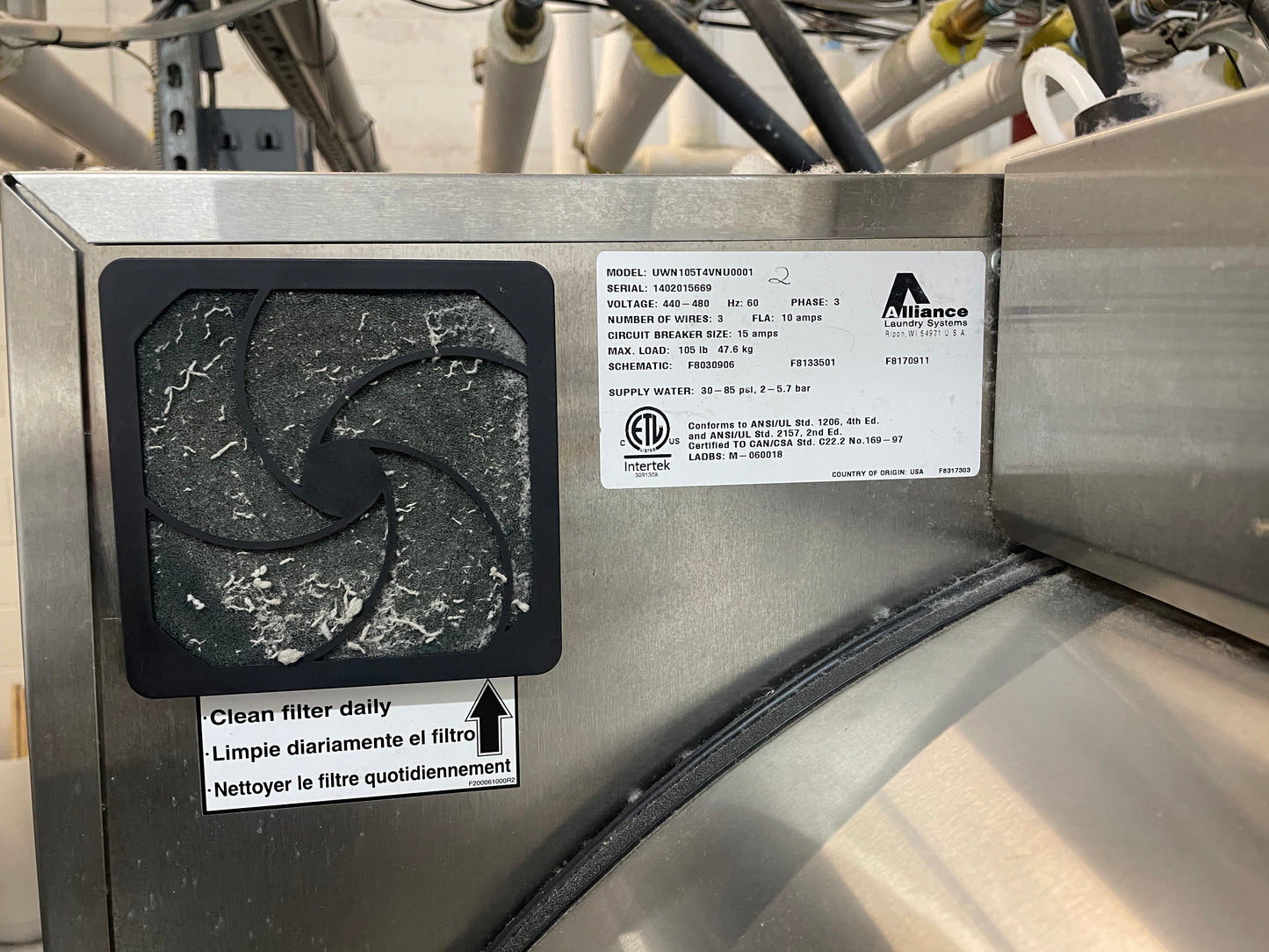 Unimac 105lb Washer UWN105T4VNU001