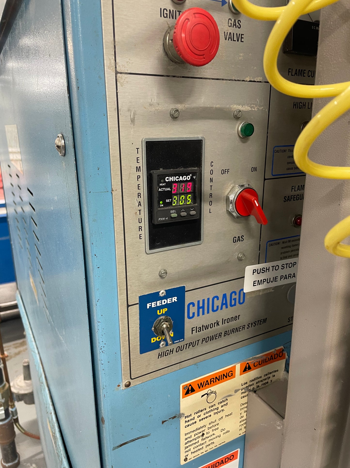 Chicago Ironer GX24-120-R with OPL Feeder