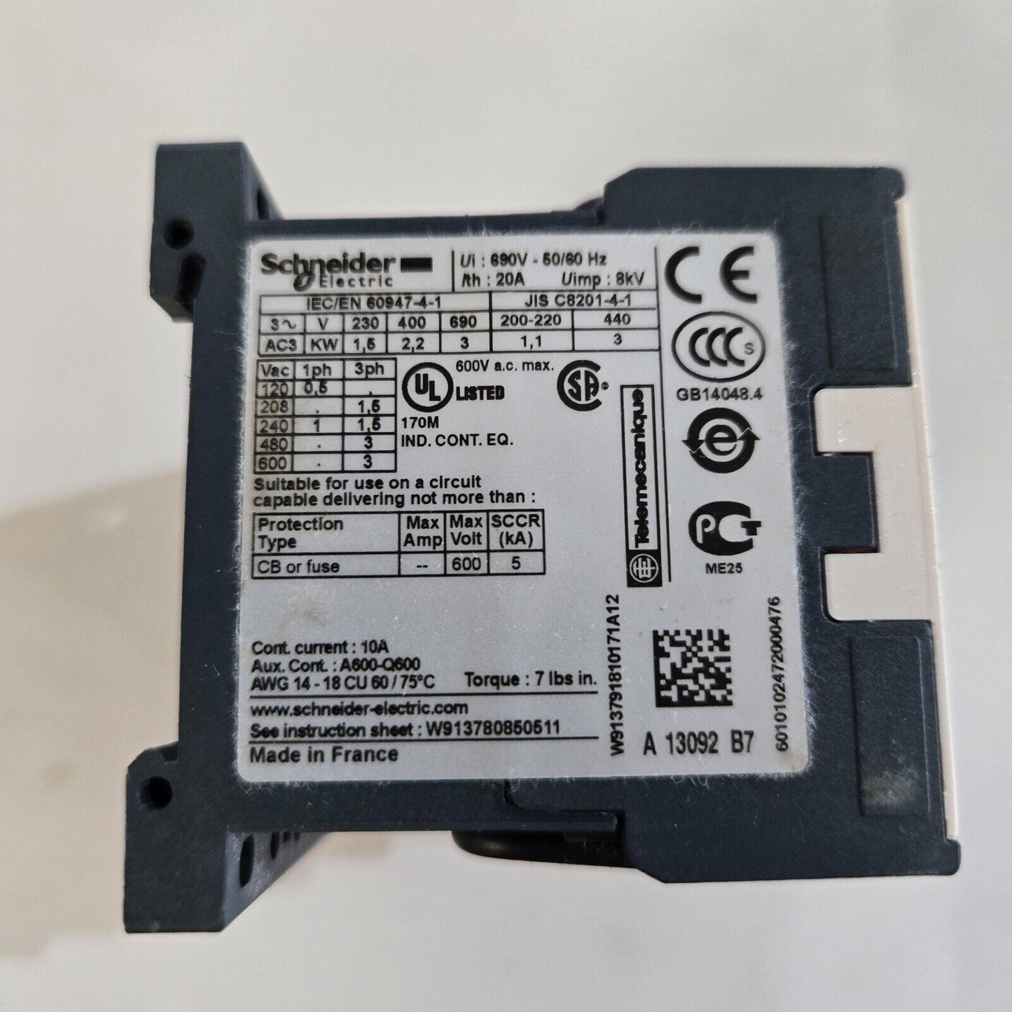 Schneider LC2K0601B72