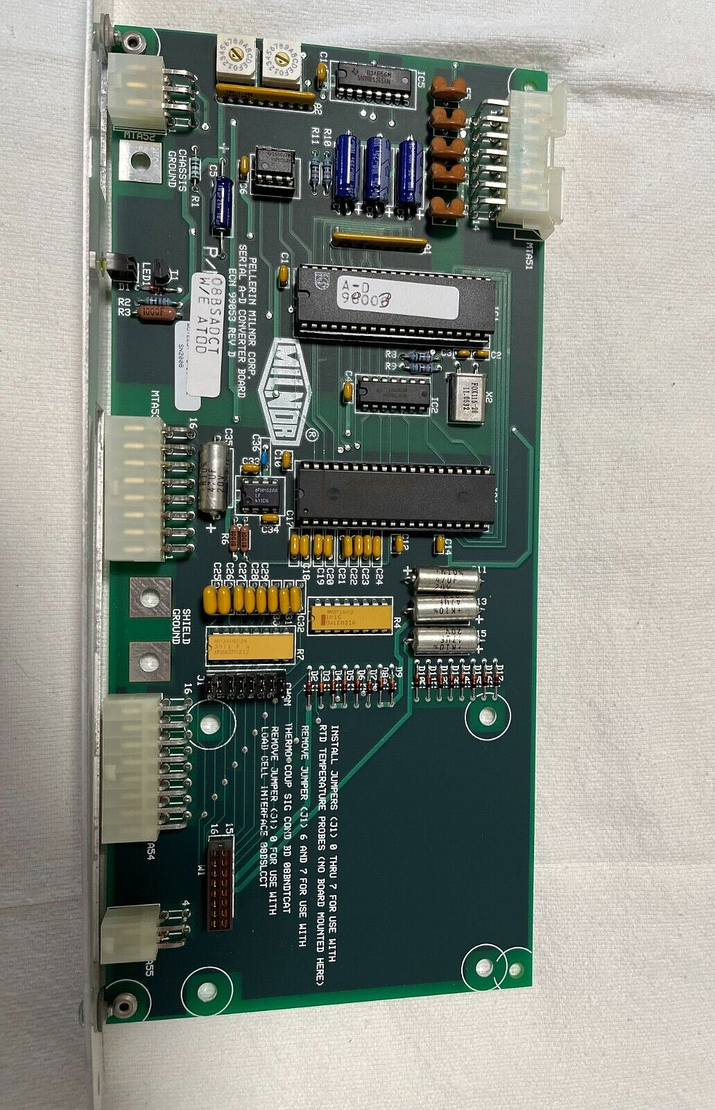 08BSADCT - Bd Serial A-D Converter Board - Milnor