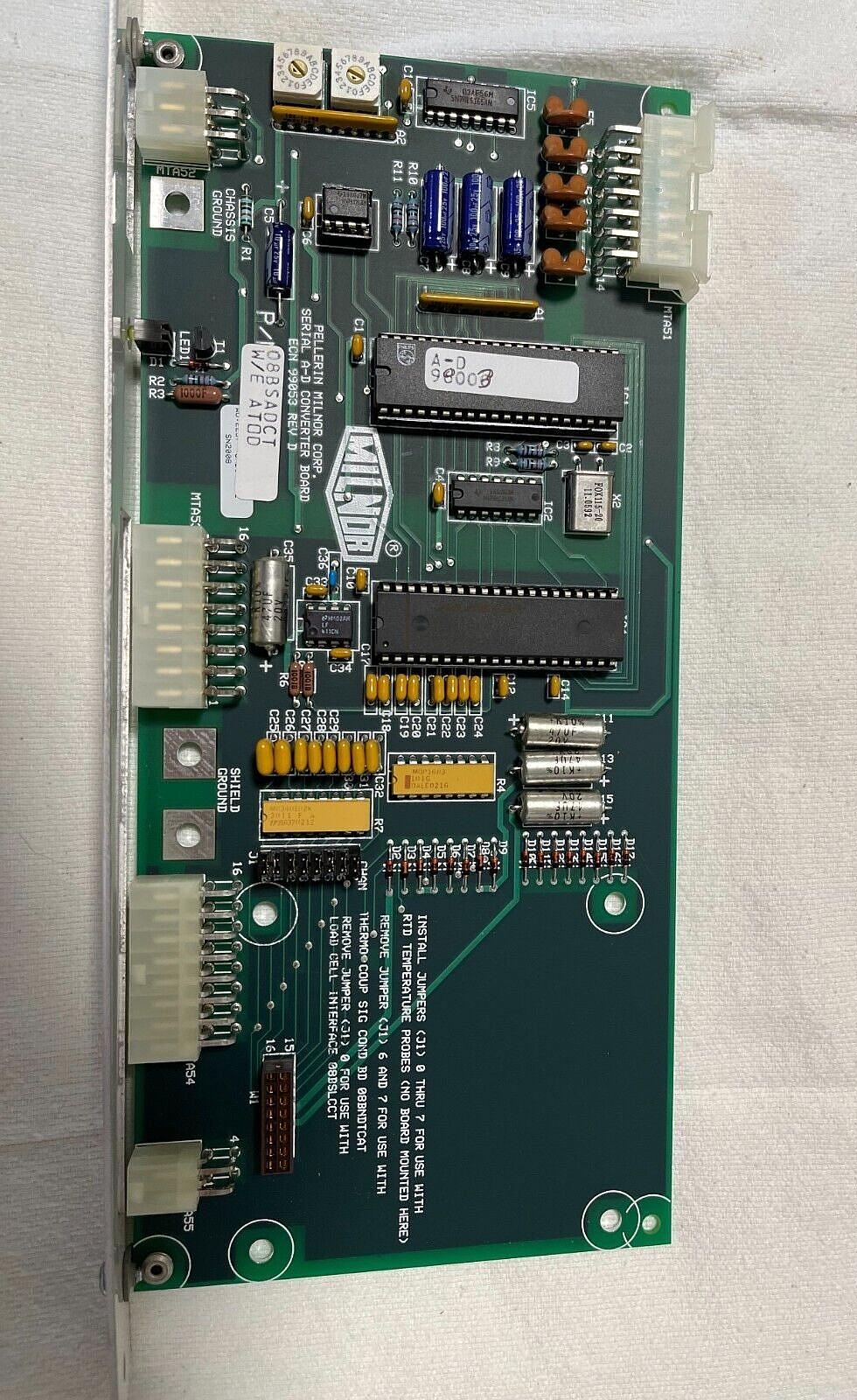 08BSADCT - Bd Serial A-D Converter Board - Milnor