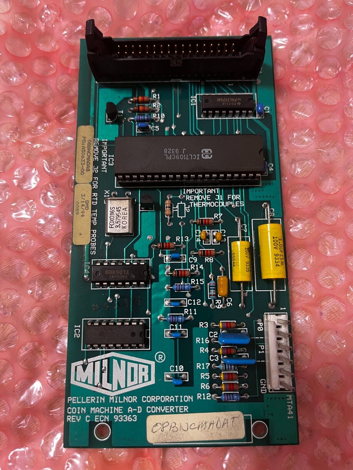 08Bncmadat - Bd Coin Mach A-D Conv-Tested - Pellerin Milnor