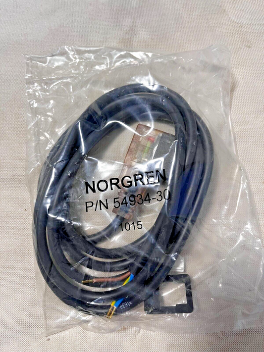 54934-30 Norgren connector, 6' Molded Cable