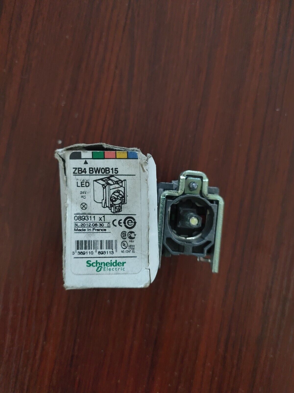 Electric XB4 Contact & Light Block 1NO 1NC LED White 24 V ac/dc Screw terminal