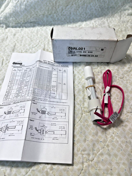 09Rl001 - Liquid Level Sw. Side Mount-- Gems #131100