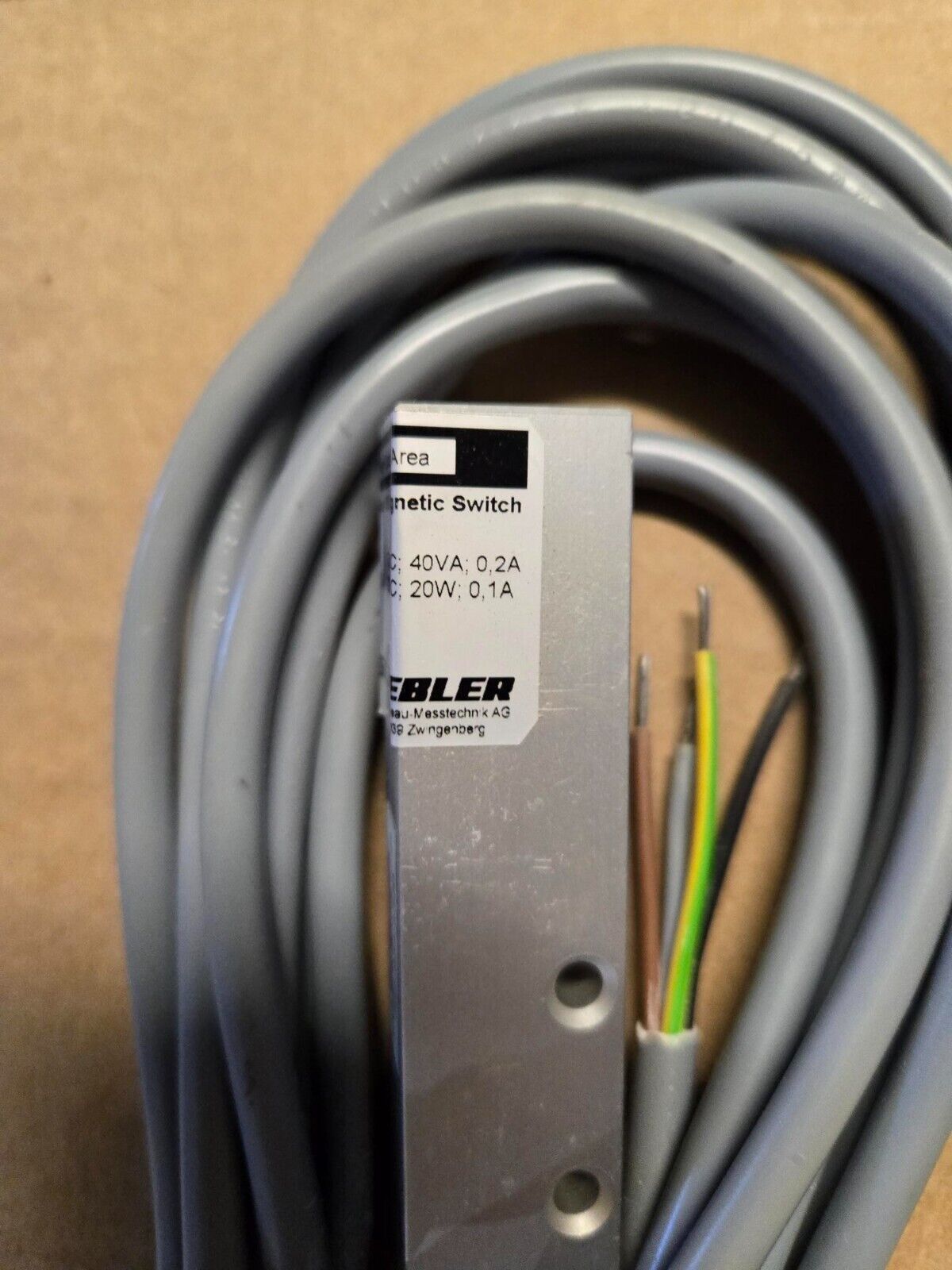 NEW NO BOX - KSR Kuebler Magnetic Switch FLU-AL 230VAC 40VA .2A / 230VDC 20W .1A