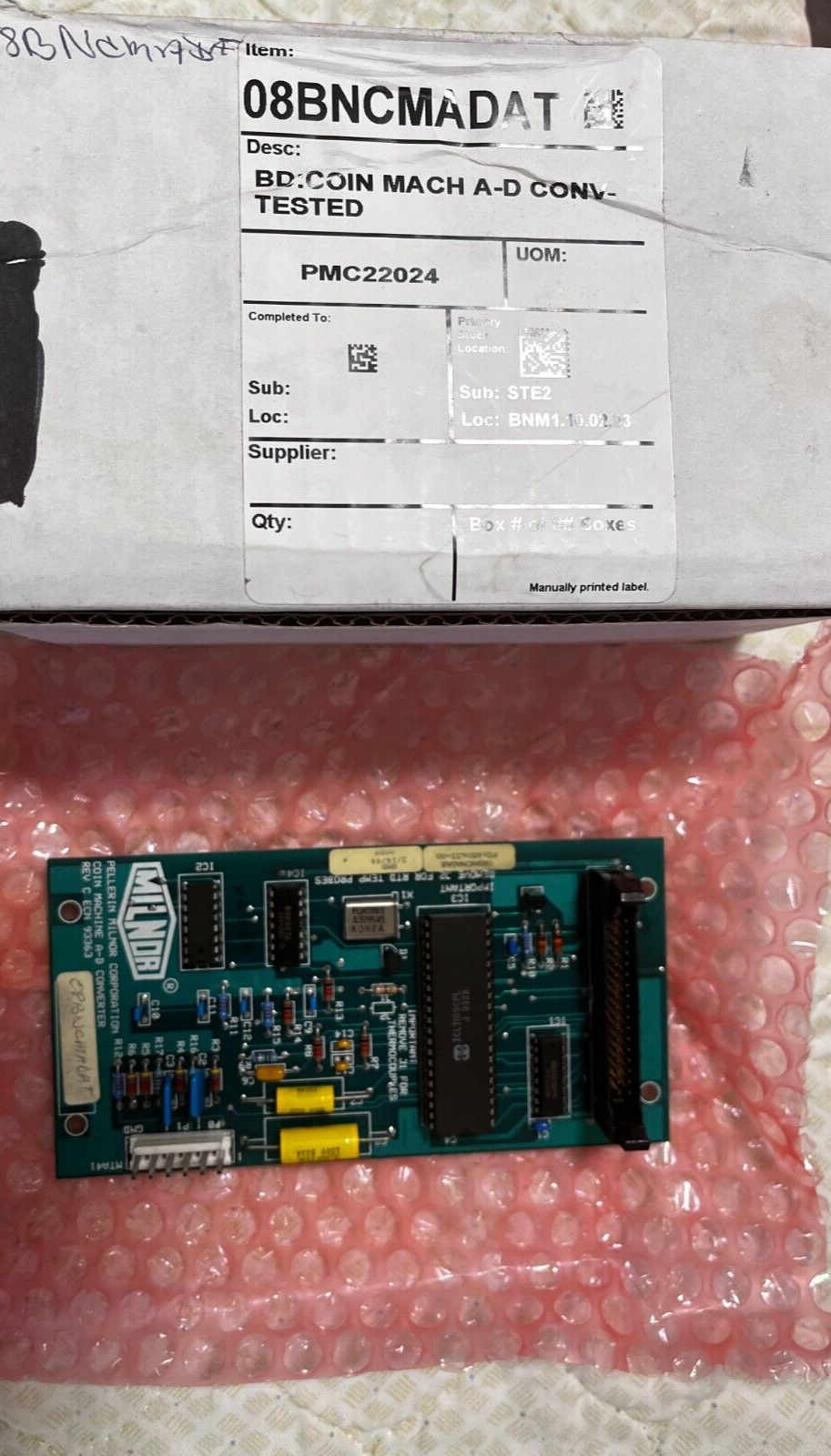 08Bncmadat - Bd Coin Mach A-D Conv-Tested - Pellerin Milnor