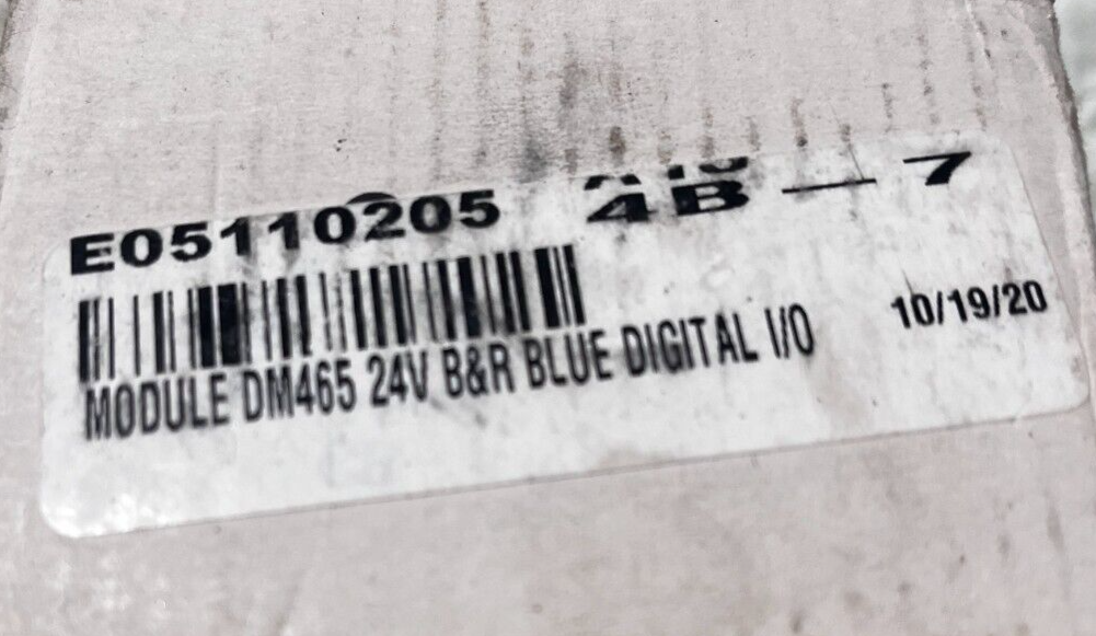 G.A Braun, E05110205 MODULE DM465 24V B&R BLUE DIGITAL I/O