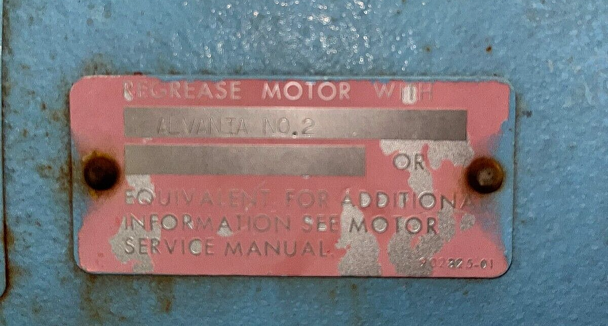 GA Braun 600 TSL Extract Motor - Magnetek Extract motor 6-962361-40F2, D24610
