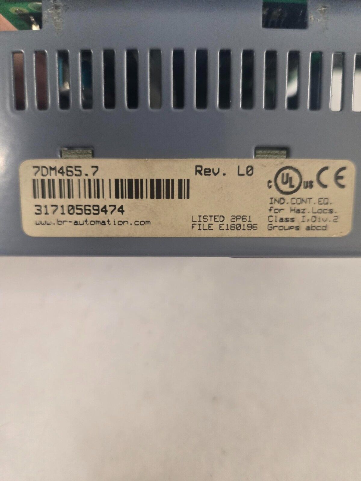 GA Braun E05110205 MODULE DM465 24V B&R BLUE DIGITAL I/O