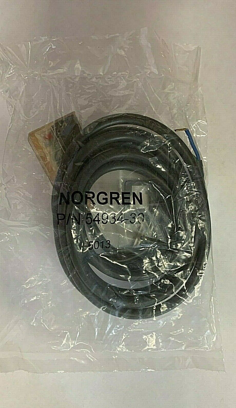 54934-30 : Norgren Connector, 6 foot molded cable, with indicator light surge su