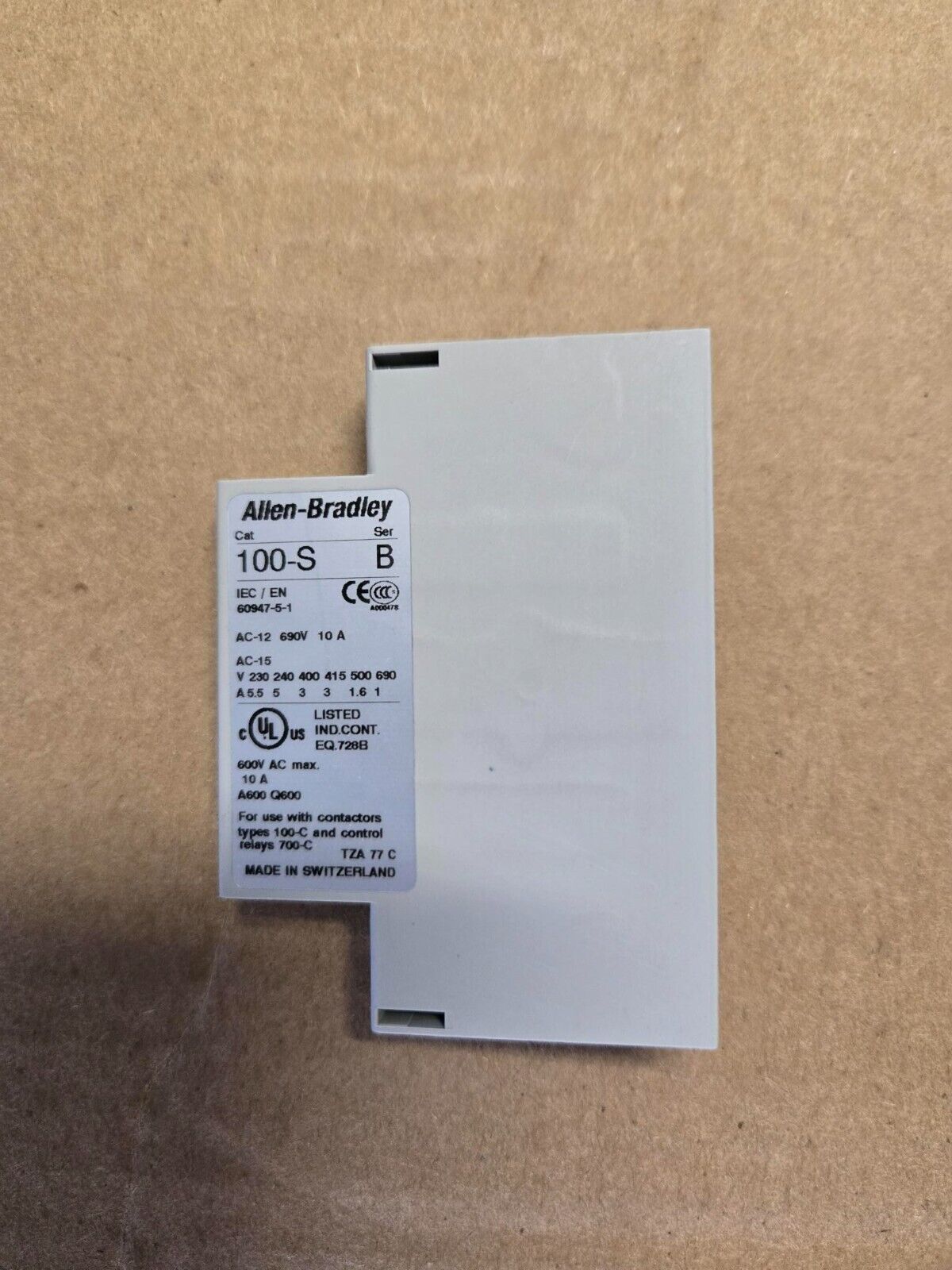 Allen Bradley 100-SA11 auxiliary contact block