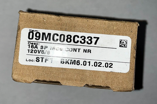 09Mc08C337 - 16A 3P Mcs Cont Nr 120V5/6 Ac1 = 32A - Milnor