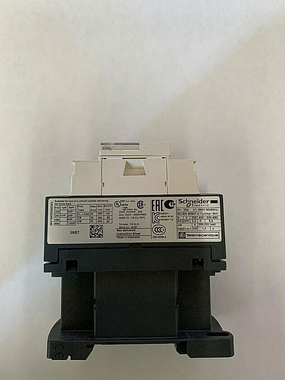 SCHNEIDER ELECTRIC LC1D09B7 Contactor