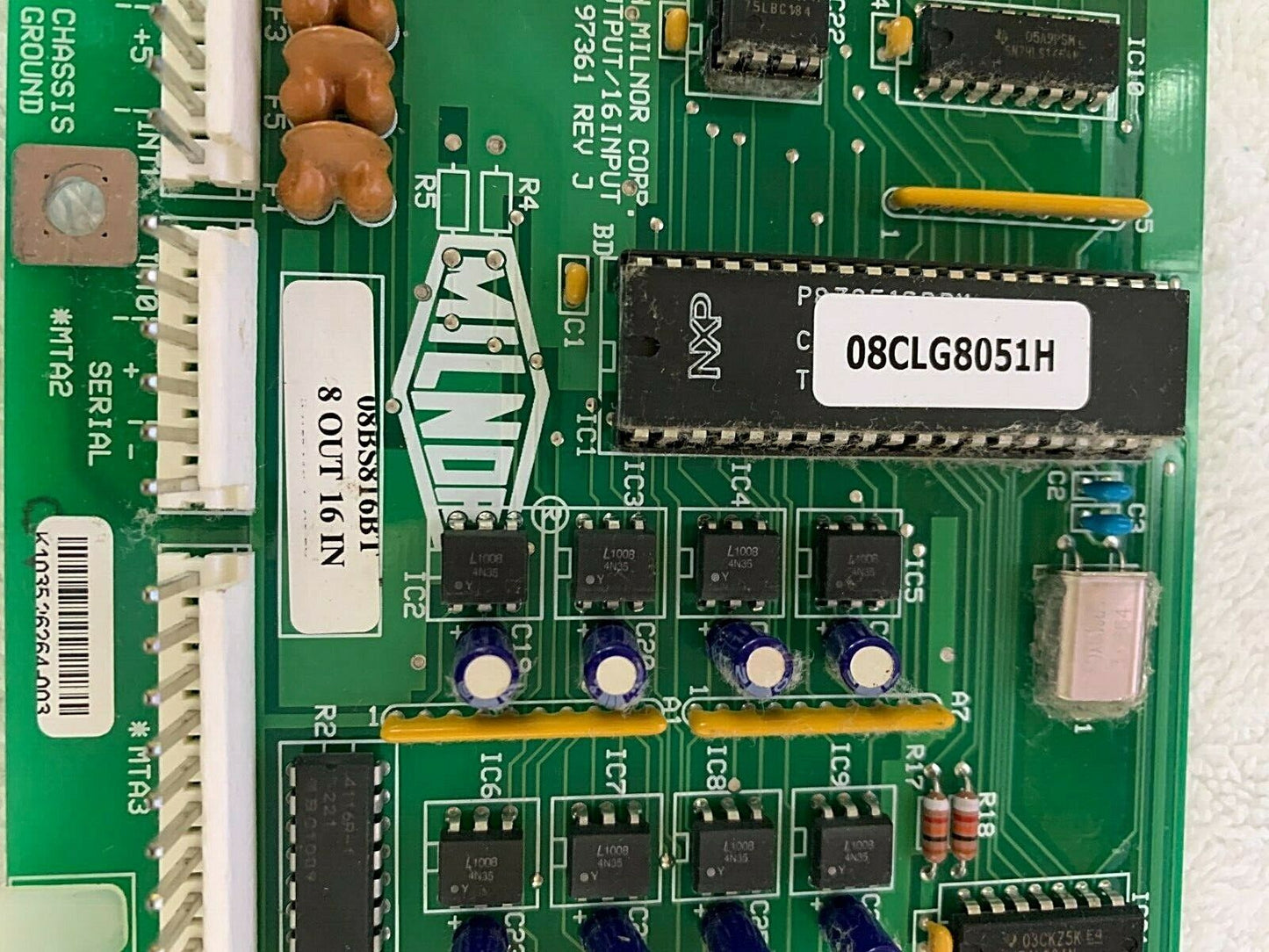 Milnor 08BS816BT Input/Output Board