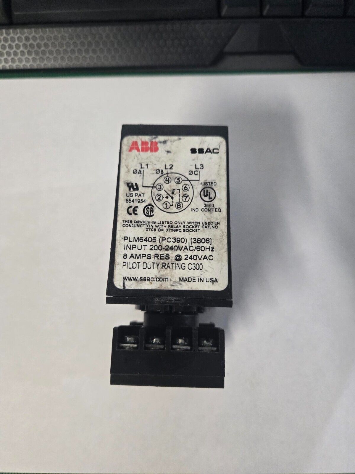 ABB PLM6405 SSAC Voltage Monitor