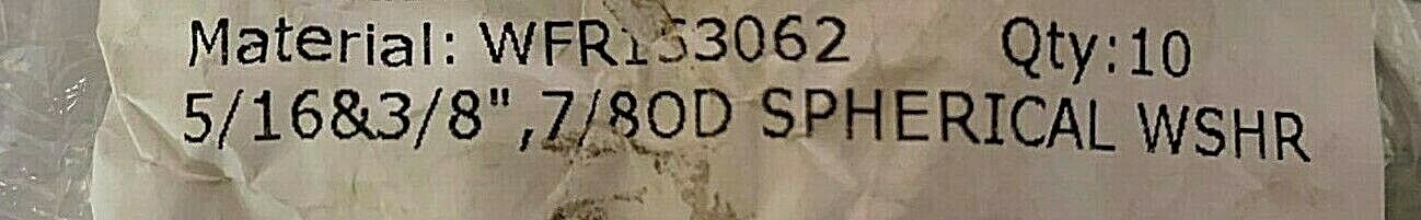 American Dryer #153062 5/16&3/8",7/8OD SPHERICAL WSHR