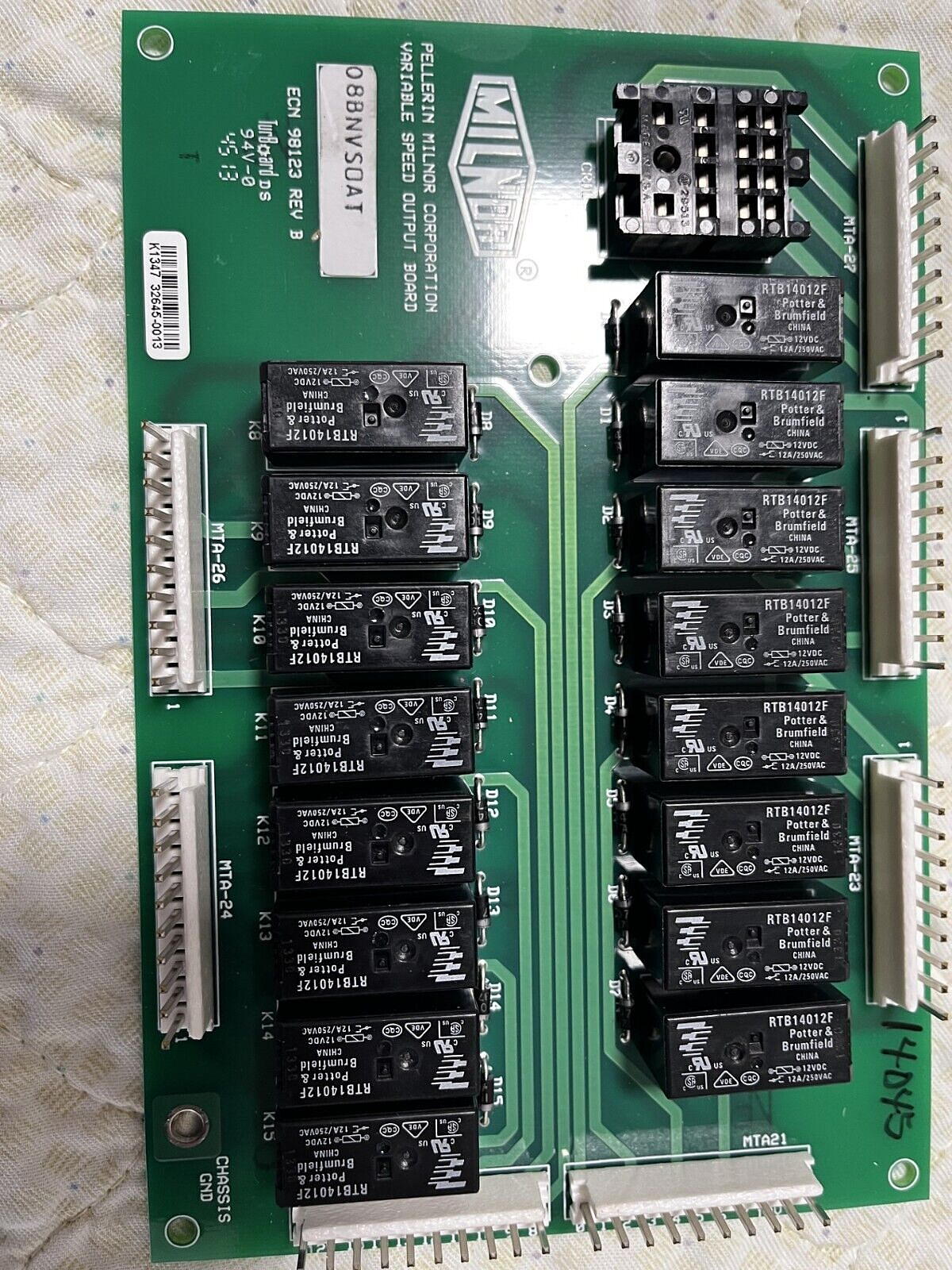 08Bnvsoat - Vari Spd Outpt F.V#J- Test - Pellerin Milnor