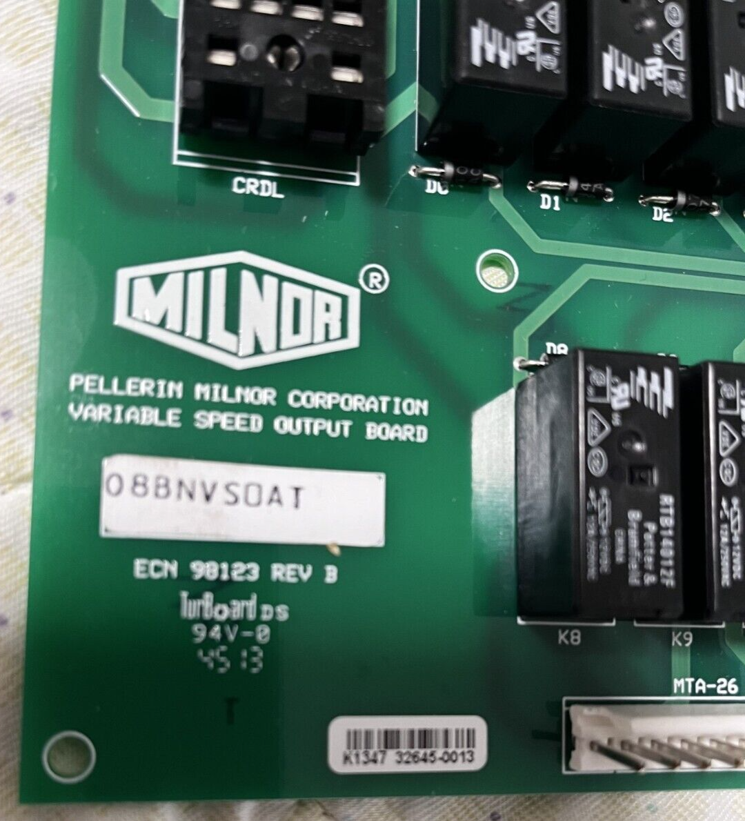 08Bnvsoat - Vari Spd Outpt F.V#J- Test - Pellerin Milnor