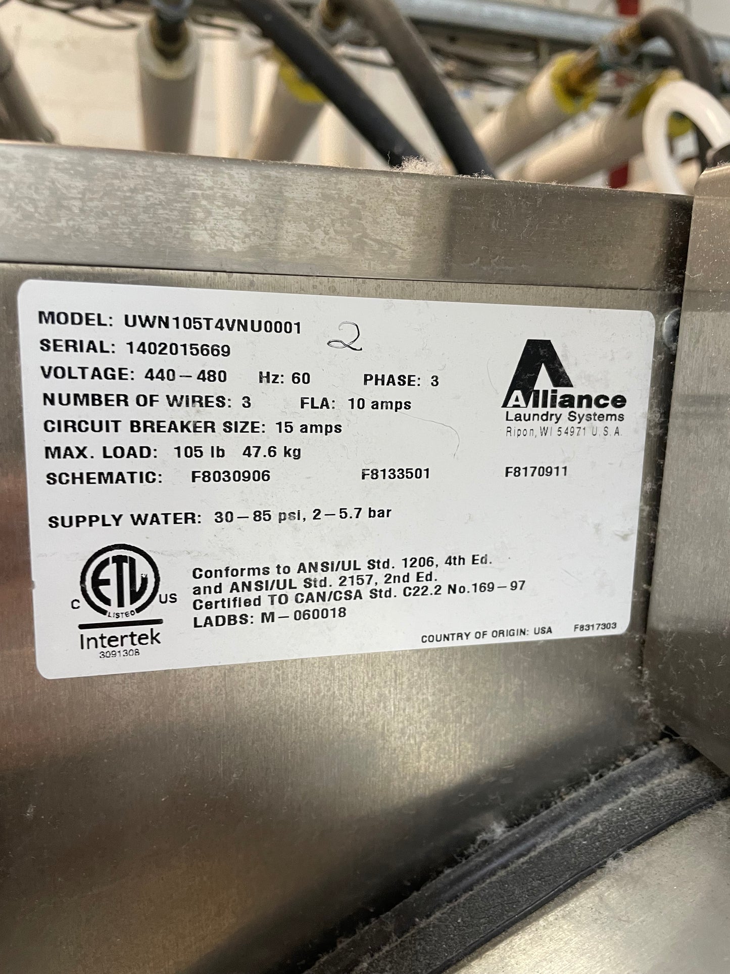 Unimac 105lb Washer UWN105T4VNU001