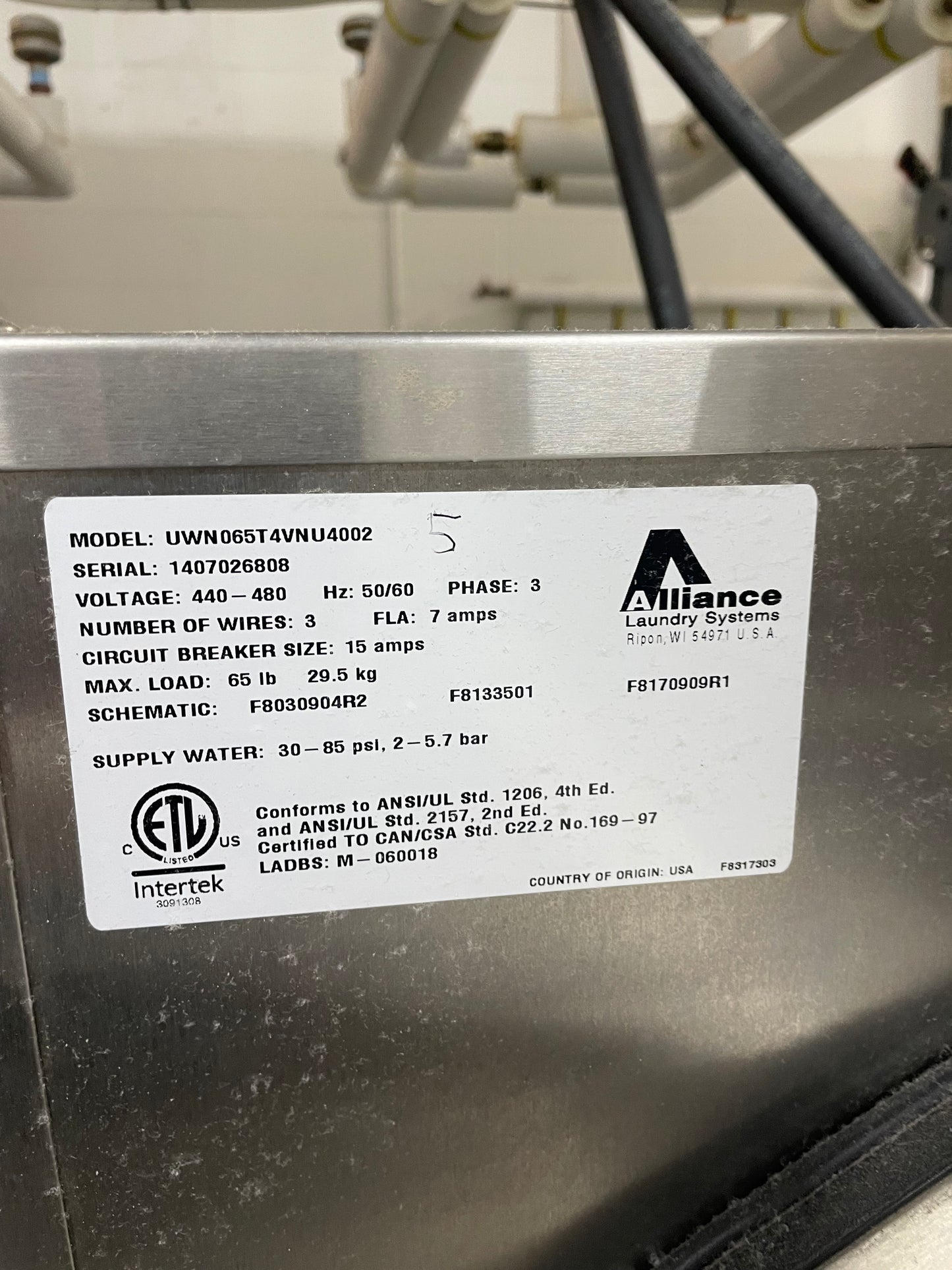 Unimac 65lb Washer UWN065T4VNU001