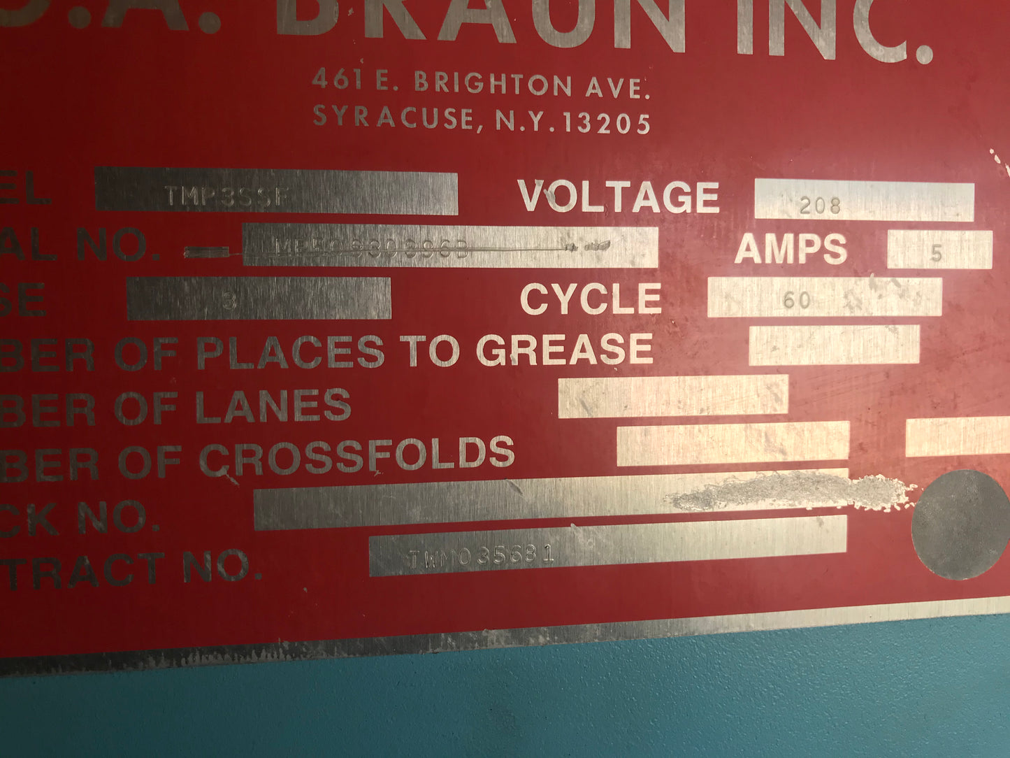 GA Braun Alpha 1200 Feeder 3 Station