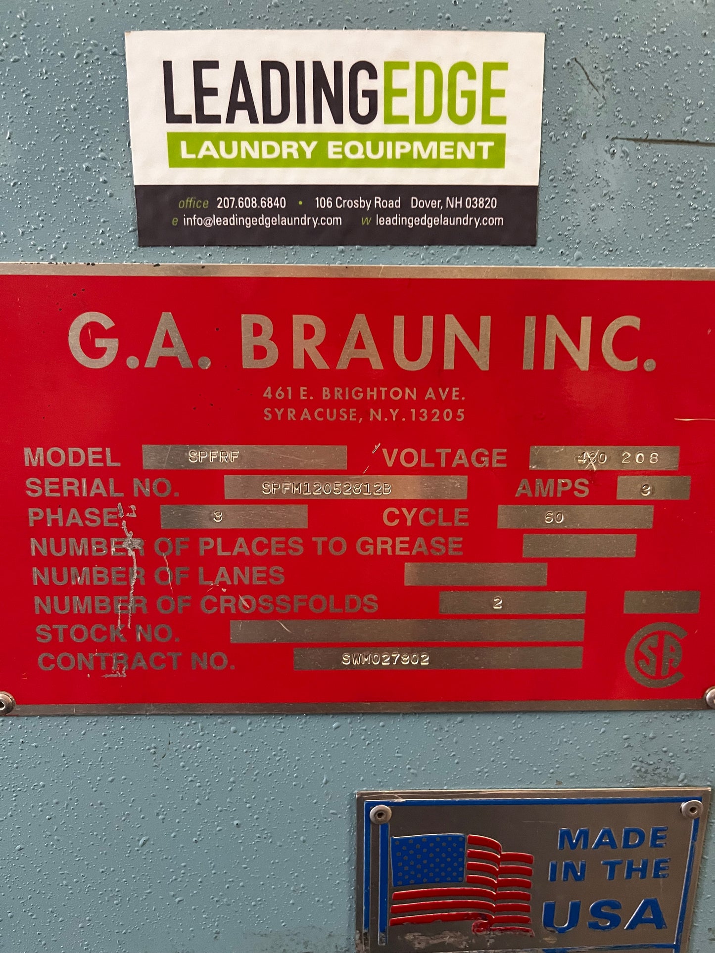 G.A Braun Small Piece Folder, Meter Wide