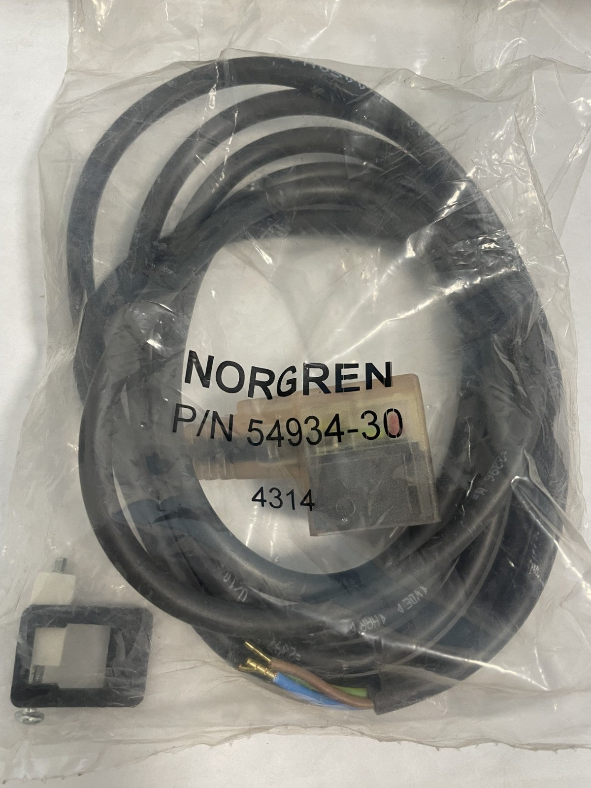 54934 New Norgren, 6 ft Molded, 24V AC/DC, 22MM Coil, Part #54934-30 ...